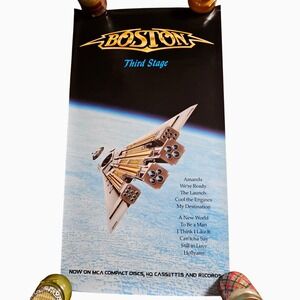 Boston Third Stage Album Promo Poster 21x38 Vintage 1986 MCA Records Rock Pop